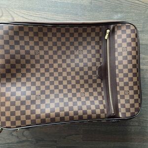 Louis Vuitton Brown Checkered Travel Bag